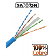 SAXXON OUTP6COP305B - Cable UTP Cat6 100% cobre  305 metros  bobinado REELEX  color a