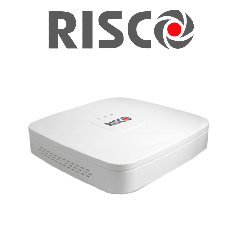 RISCO RVNVR040- NVR 4 Canales Video-Verificación Risco VUpoint H.264  H.265 ONVIF HDM