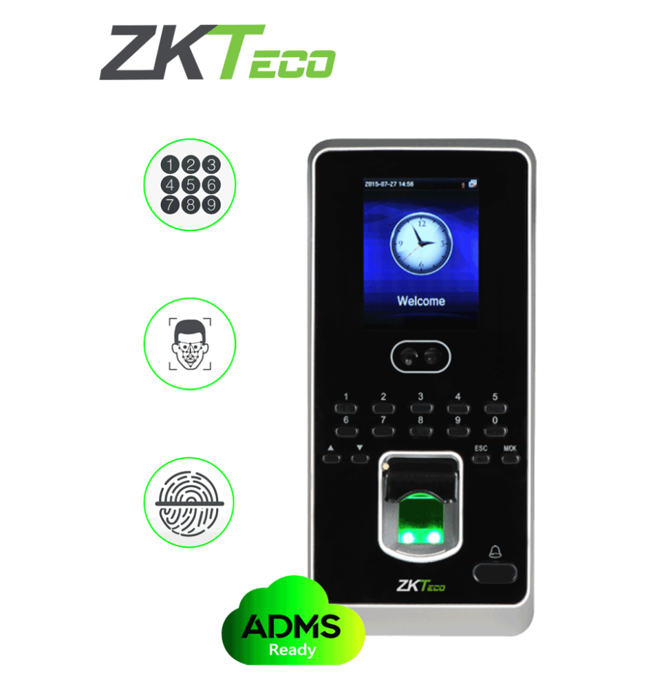 ZKTECO MULTIBIO800 - Terminal Multi-Biométrica de Alta Capacidad para Control de Acce