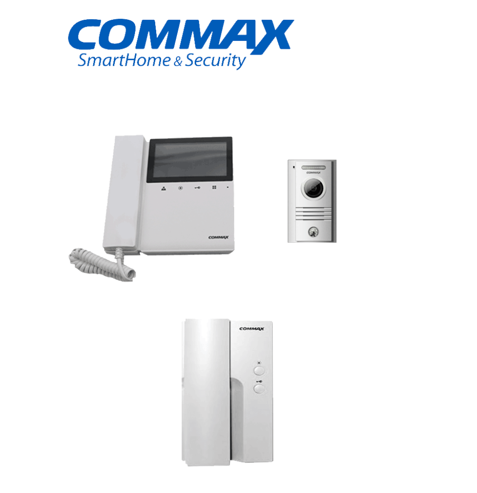 COMMAX CDV43K2DRC40KPAQ - Paquete de videoportero que incluye monitor de 4.3 pulgadas