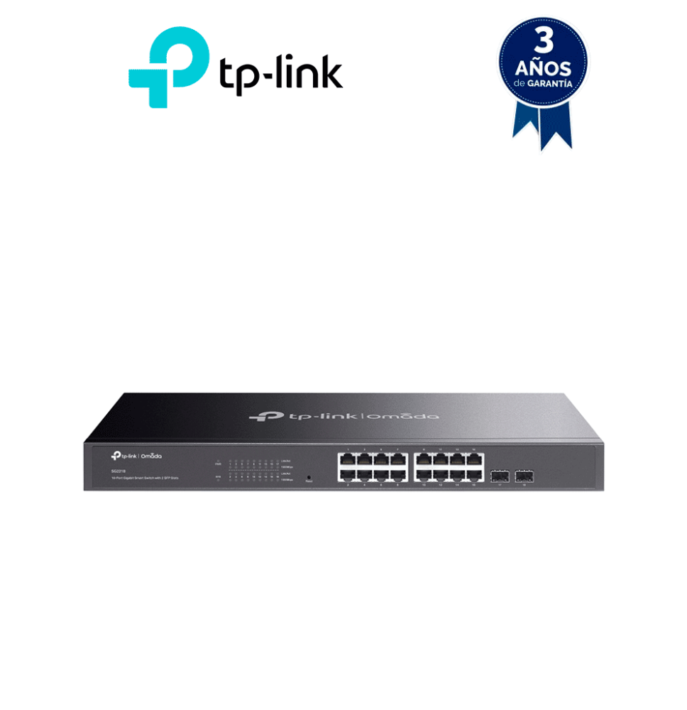 TP-LINK TL-SG2218 -  Switch Omada SDN Administrable con 16 puertos Gigabit y 2 puerto