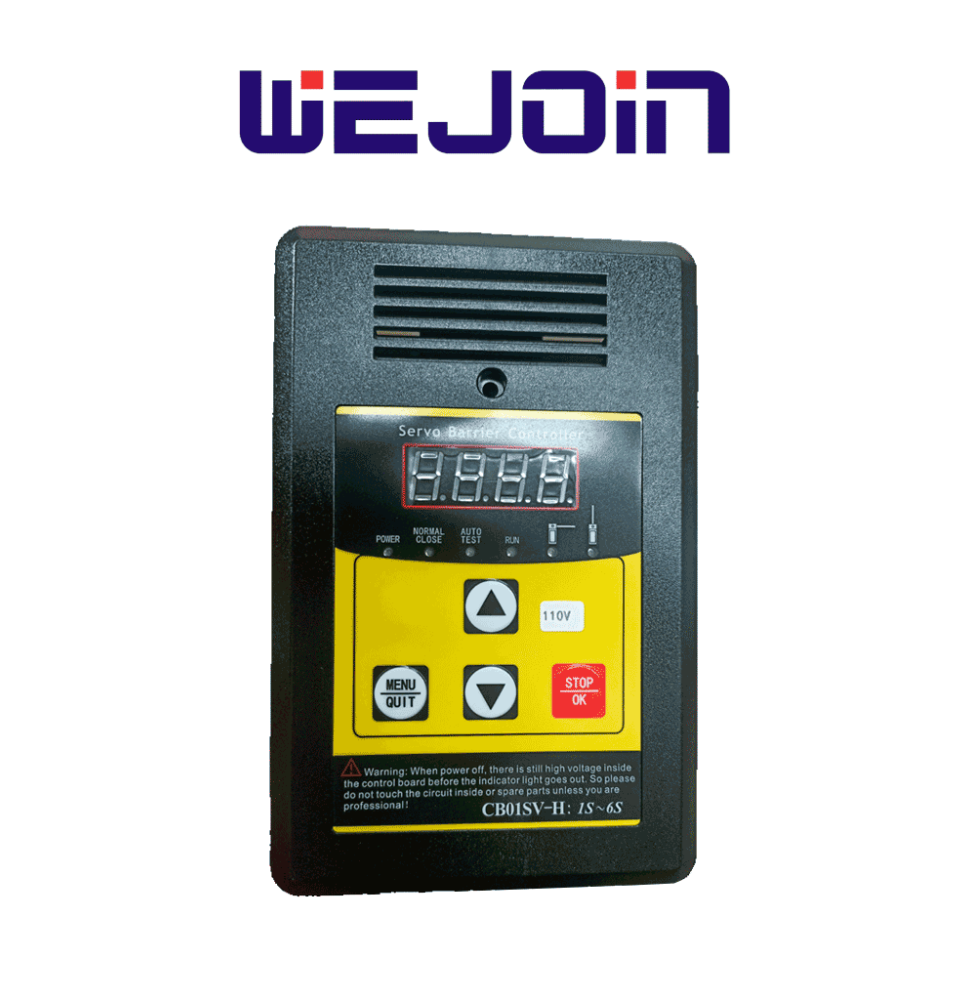 WEJOIN WJBCP04 - Panel de Control para Barrera Vehicular con Servo Motor de 1 a 6Segu