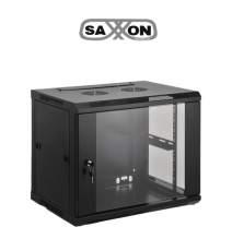 SAXXON SA640601 - Gabinete de pared de 6 UR  fijo  con capacidad de carga de 60 Kg. D