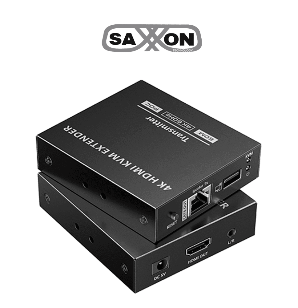SAXXON LKV565KVM-P - Kit extensor HDMI de 2 Puertos/ Hasta 70 metros Con Cable CAT6/ SAXXON LKV565KVM-P - Kit extensor HDMI de 2 Puertos/ Hasta 70 metros Con Cable CAT6/