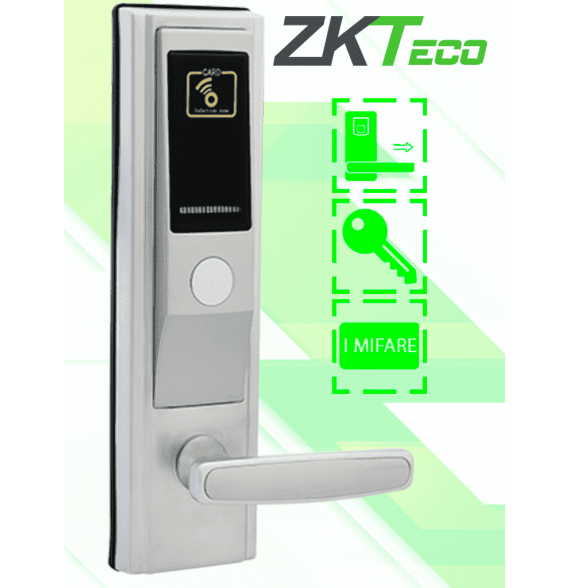 ZKTECO LH3600R - Cerradura Derecha para Hotel con Tecnología Mifare 13.56 MHz  Compat