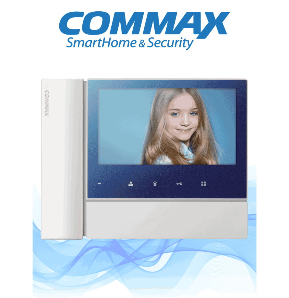 COMMAX CDV70N2 - Monitor  para videoportero de 7 pulgadas con auricular  soporta hast