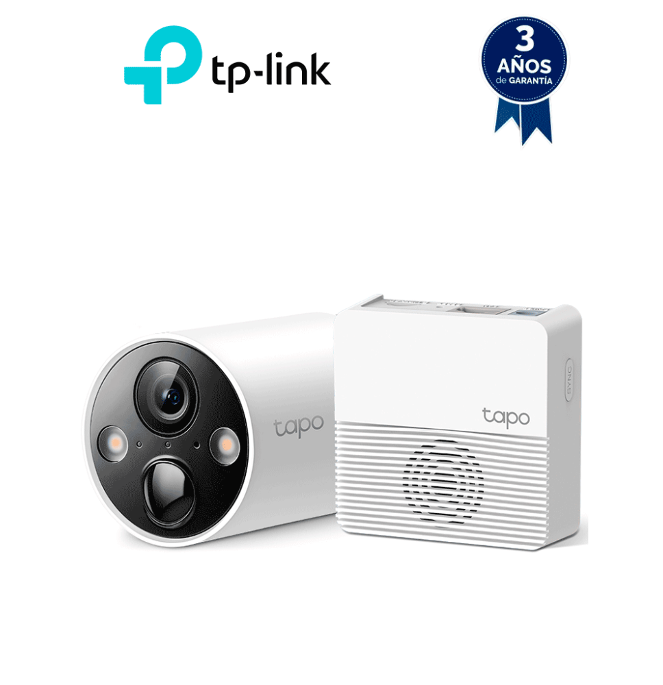 TP-LINK TAPO C420S1 - Cámara IP WiFi tipo Bullet con batería integrada para exterior