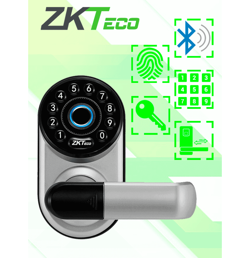 ZKTECO ML300 - Cerradura Inteligente con Teclado y Verificación de Huella Conectivi ZKTECO ML300 - Cerradura Inteligente con Teclado y Verificación de Huella Conectivi