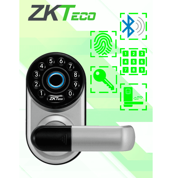 ZKTECO ML300 -  Cerradura Inteligente con Teclado y Verificación de Huella  Conectivi
