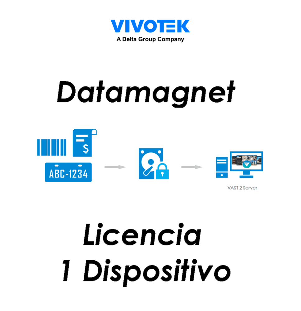 VIVOTEK DATA MAGNET LICENSE - Licencia para integrar VAST 2 para 1 dispositivo VIV065