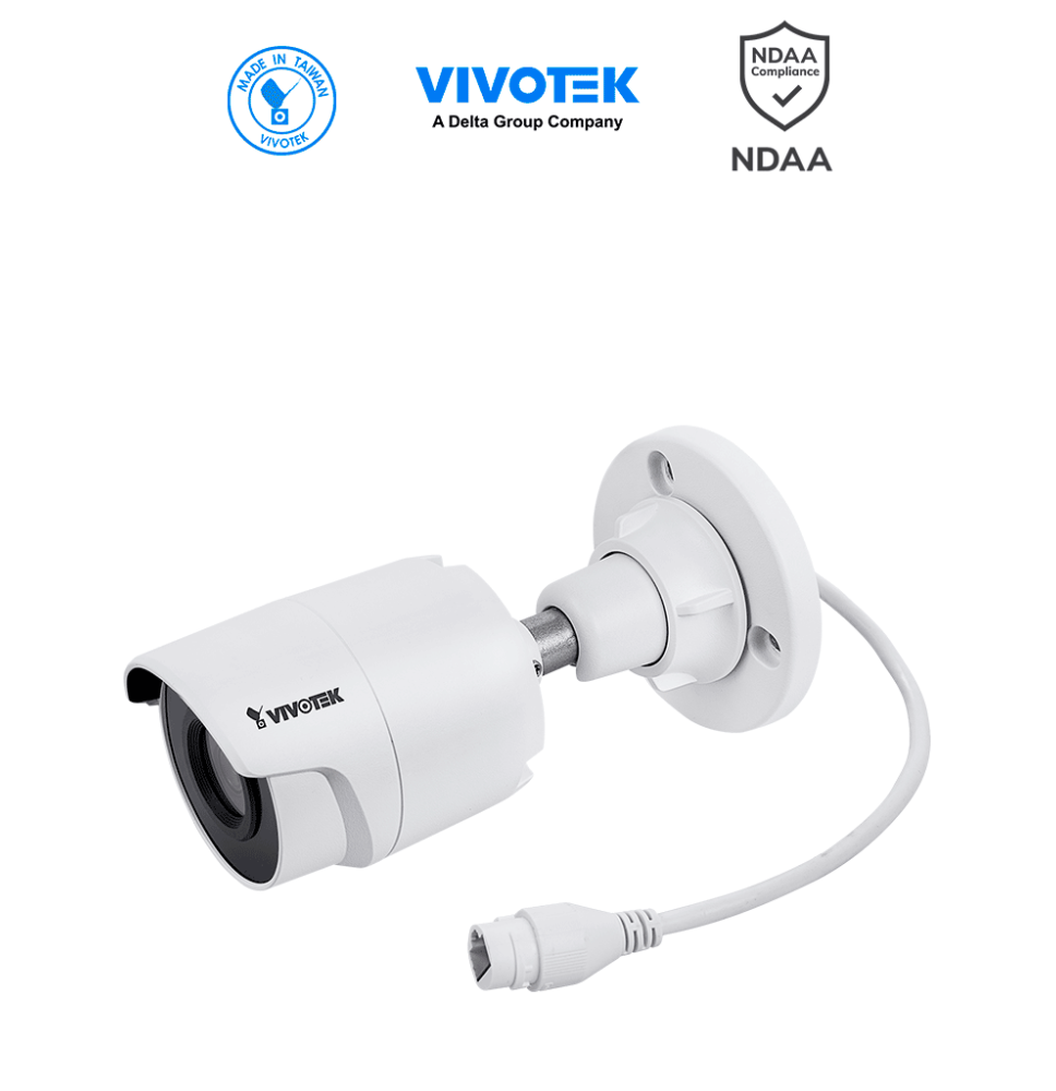 VIVOTEK IB9380-H - Cámara IP bullet exterior 5 MP  H.265  lente 3.6mm  Smart IR 30m