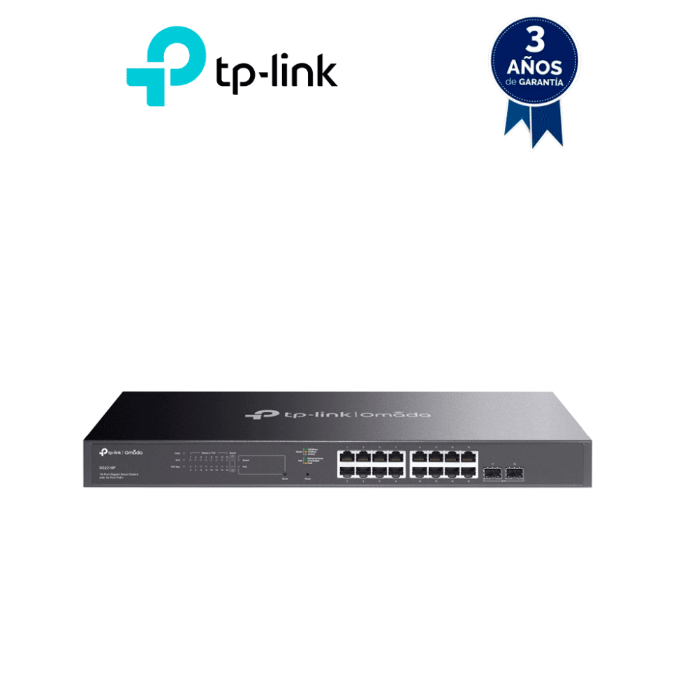 TP-LINK TL-SG2210P - Switch PoE JetStream SDN administrable con 8 puertos 10/100/1000