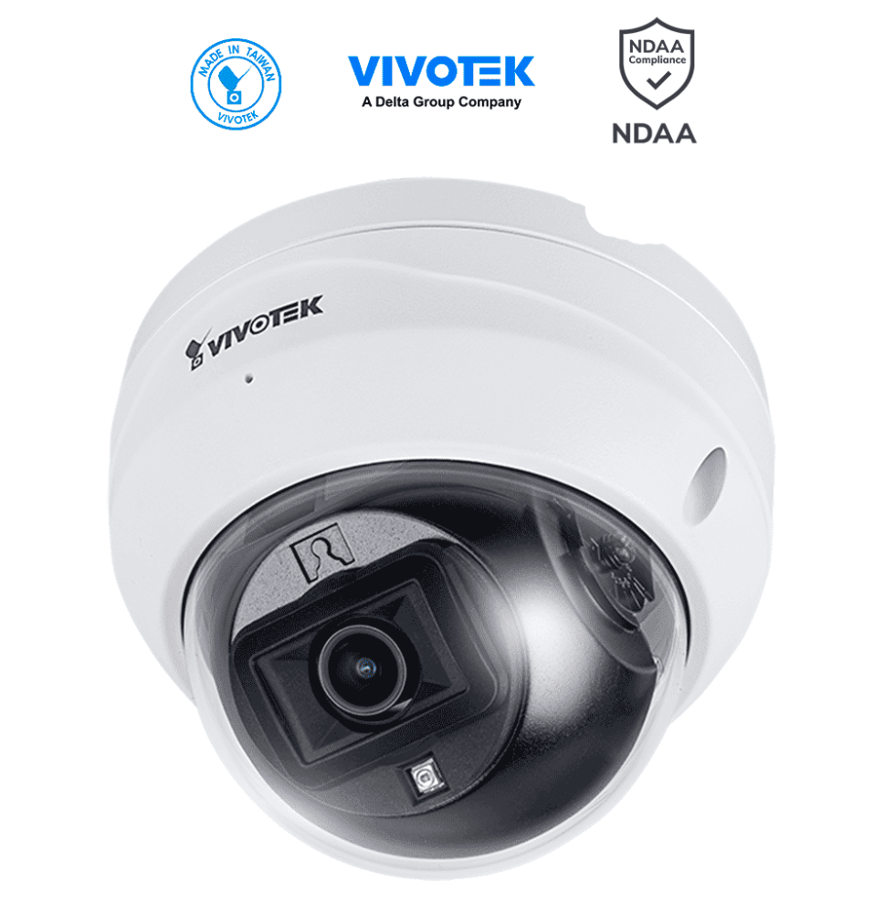 VIVOTEK FD9369 - Cámara IP domo exterior 2 MP  lente fijo 2.8mm  H.265  Smart IR 30m