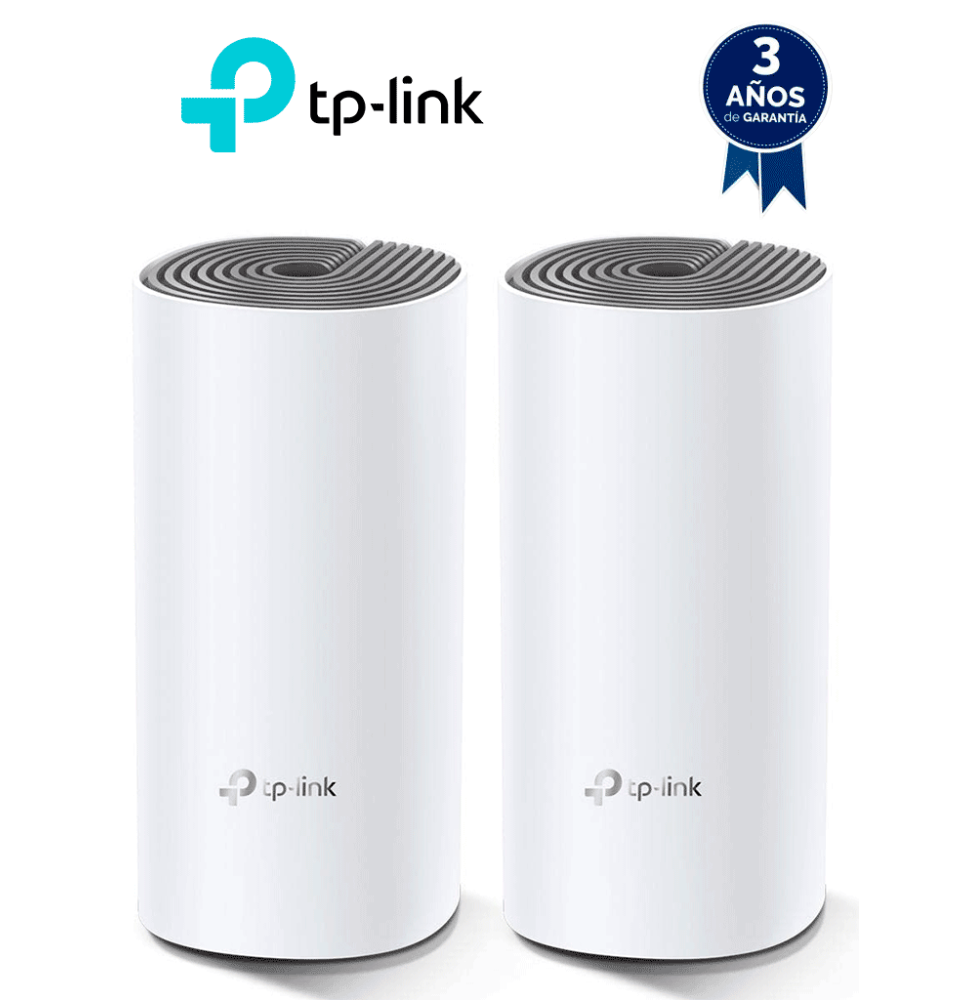 TP-LINK DECOE4 (2-Pack) - Kit de router inalámbrico mesh Deco E4 para hogar de doble