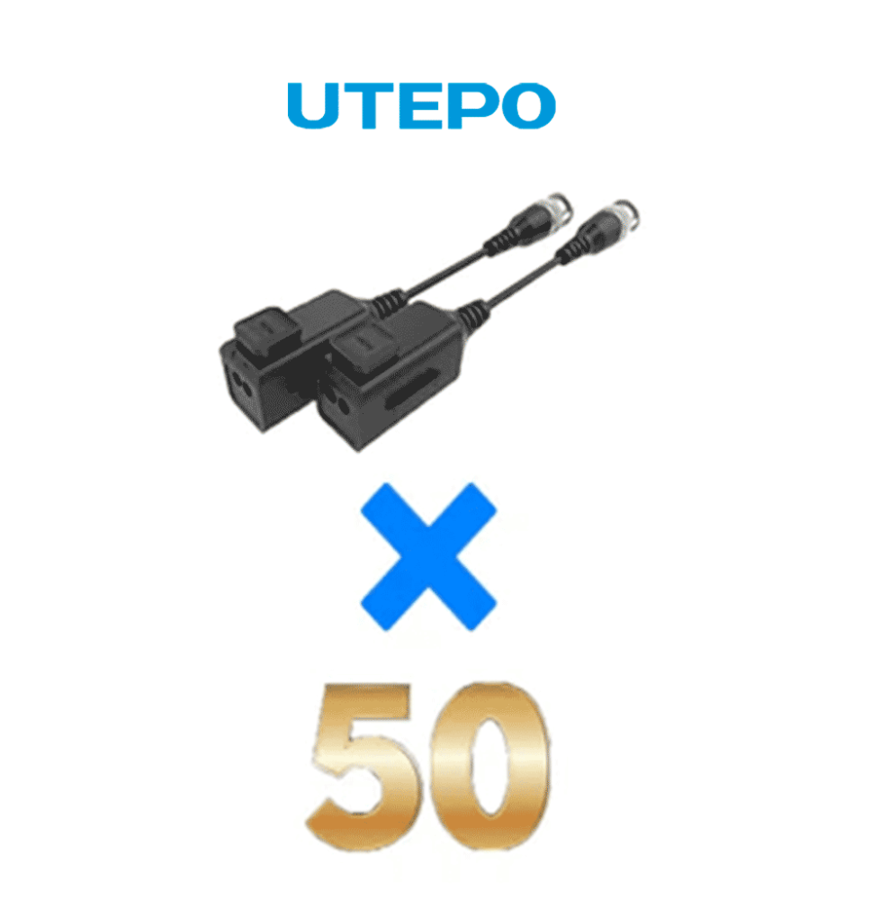 UTEPO UTP101PHD6PAK50 - 50 pares de transceptores pasivos HD  diseño para empalmes or