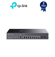 TP-LINK SG3210 - Switch JetStream administrable con 8 puertos 10/100/1000 Mbps y 2 pu