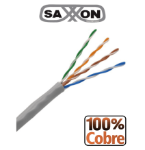 SAXXON OUTPCAT5E - Bobina de Cable UTP Cat5e 100% Cobre/ 305 Metros/ Bobinado REELEX