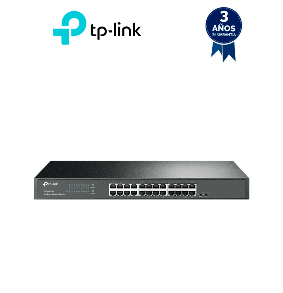 TP-LINK TL-SG1024 - Switch Gigabit no administrable de 24 puertos 10/100/1000 Mbps. T