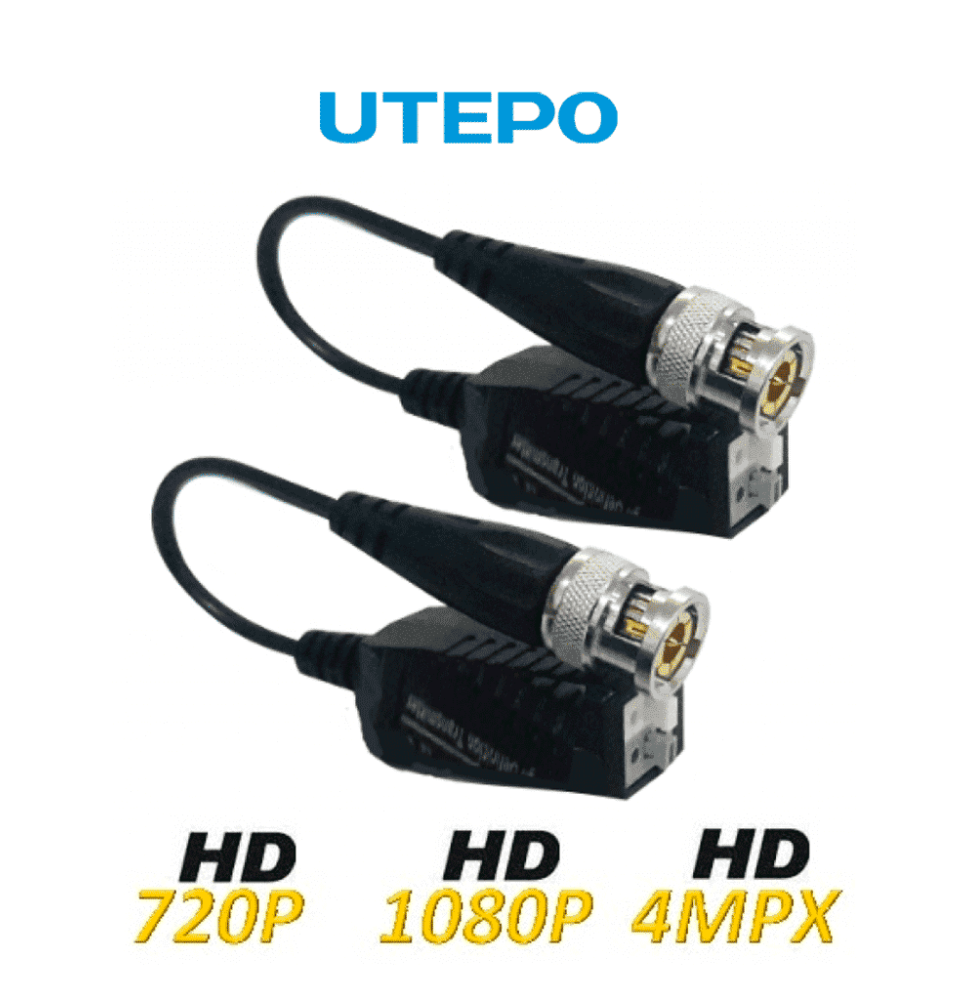 UTEPO UTP101PHD450 - Paquete de 50 pares de transceptores pasivos (Video Baluns) sopo