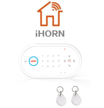 IHORN ND1 - Panel De Alarma Comunicación 2G. 32 Zonas Inalámbricas Incluye Fuente y 2