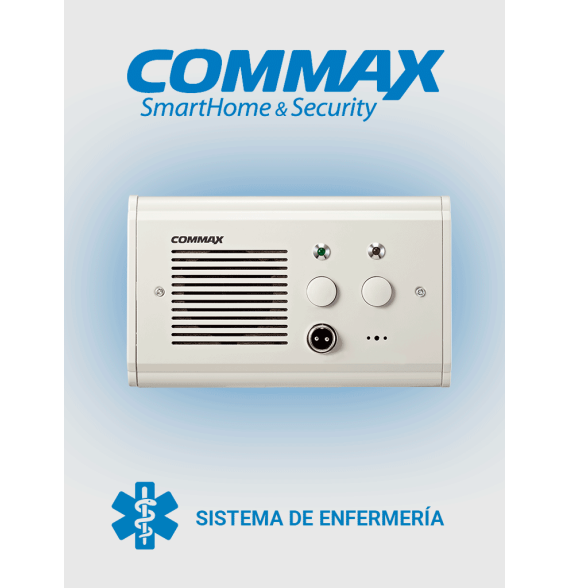 COMMAX JNS4CS - Subestación de cama para sistema de llamado de enfermería / Comunicac