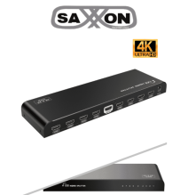 SAXXON LKV318HDR-V2.0 - Divisor de Video HDMI  de 1 Entrada y 8 Salidas/ Soporta Reso