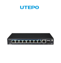 UTEPO UTP3SW08TP120 - Switch PoE de 9 puertos Fast Ethernet  8 puertos PoE  1 puerto