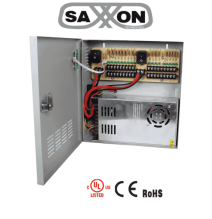 SAXXON PSU1230D18 - Fuente de Poder Profesional de 12 vcd / 30 Ampers/ Para 18 Camara