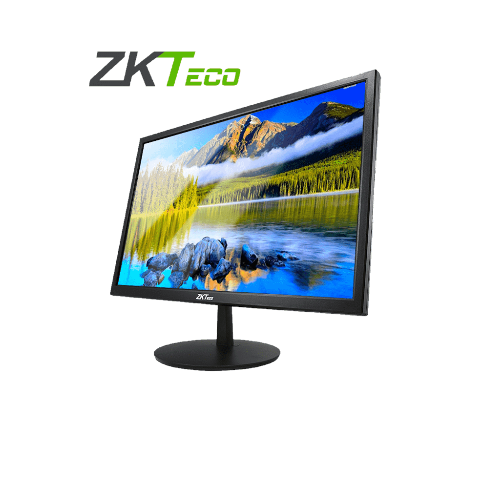 ZKTECO ZD192KSB - Monitor LED HD de 19 pulgadas / Operación 24/7 Ideal para Seguridad