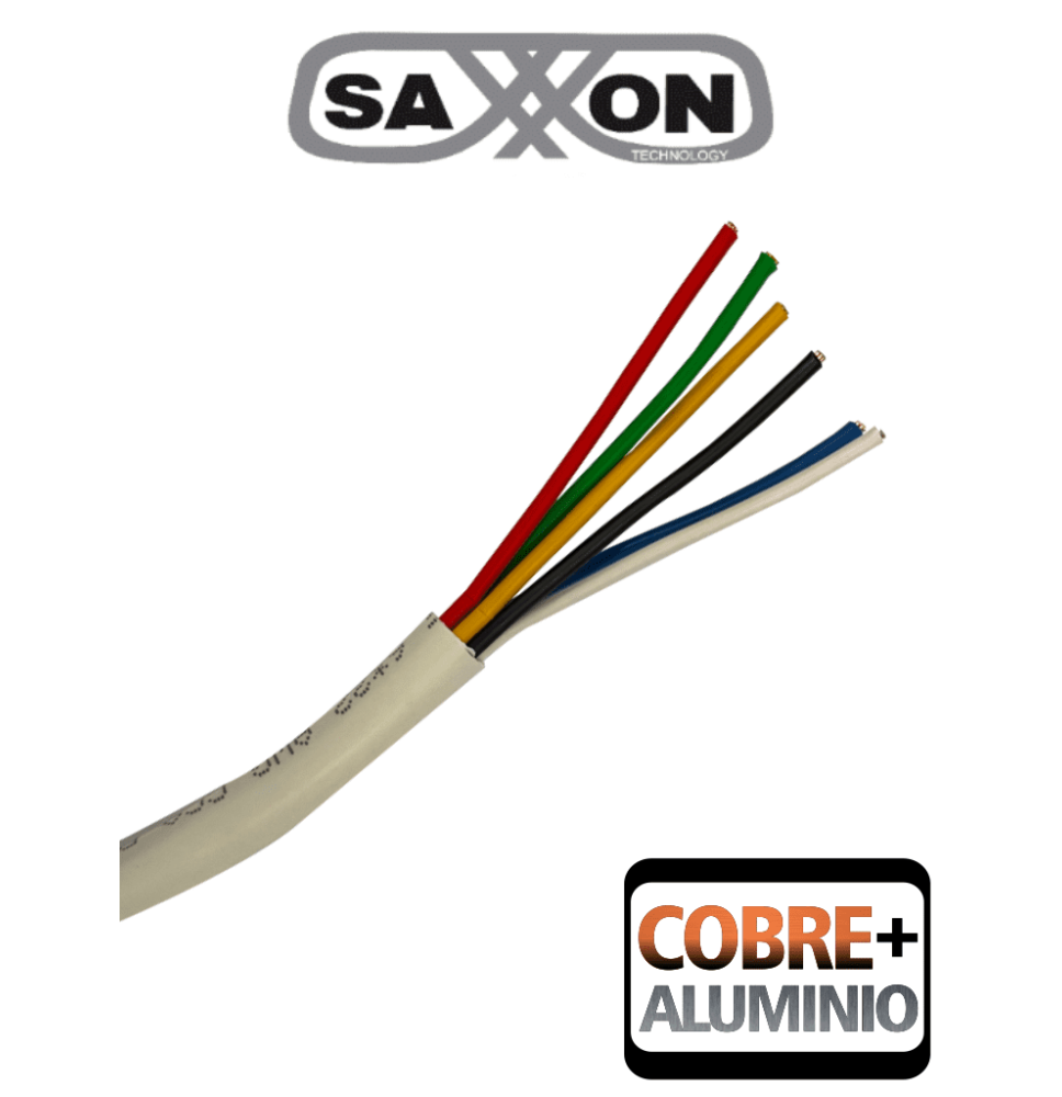 SAXXON OWAC6305JF - Bobina de Cable para Alarma de 6 Conductores/ CCA/ 305 Metros/ Us