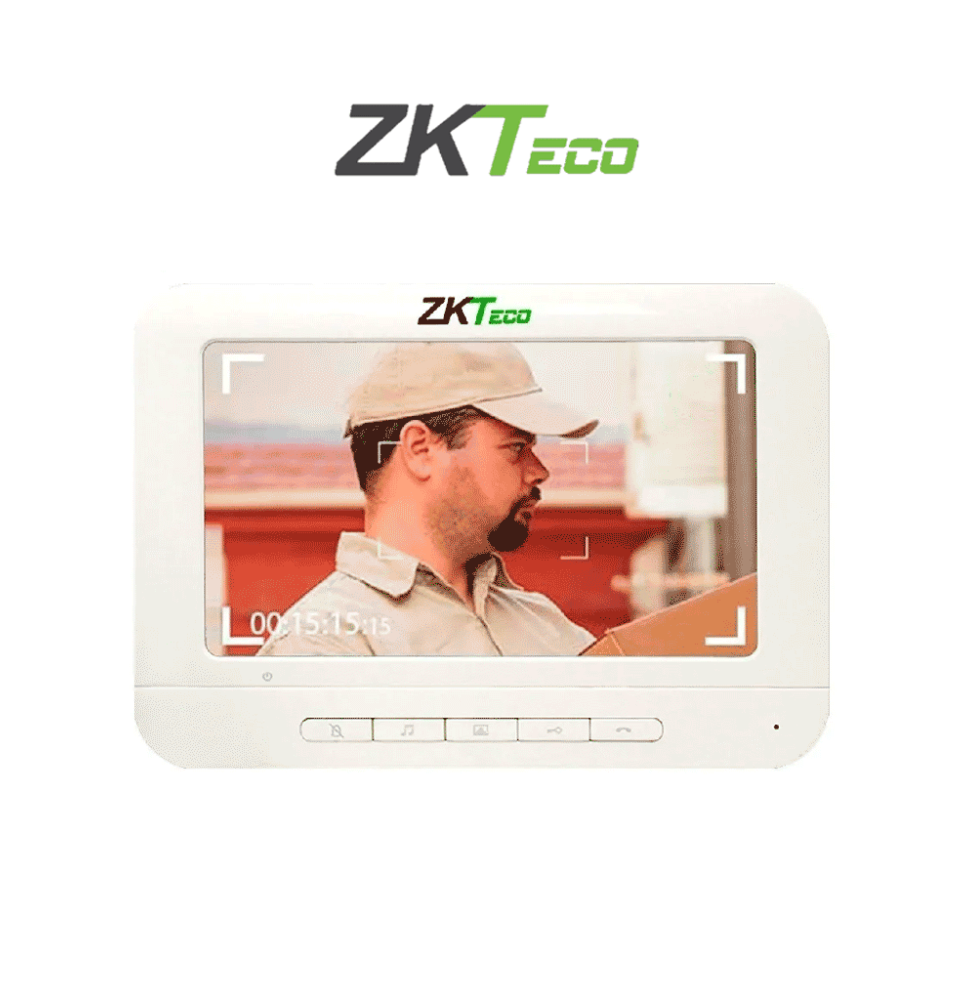 ZKTECO VDPIB3 - Monitor LCD de 7 pulgadas para Videoportero Analógico / Conexión medi