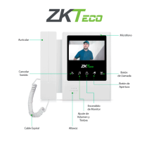 ZKTECO VDPIB4 - Monitor LCD de 4.3 pulgadas para Videoportero Analógico / Conexión me