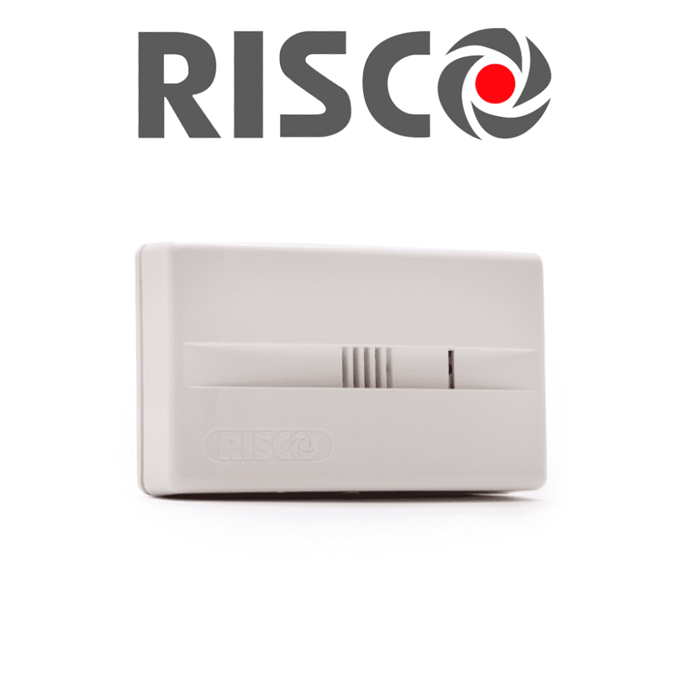 RISCO RWT6G043300C - Sensor Inalambrico de Ruptura de Cristal / 433Mhz / Compatible c