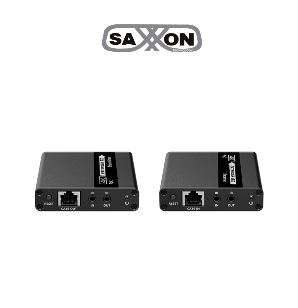 SAXXON LKV223P - Kit extensor de video HDMI/ Resolucion 4K/ 60 Hz/ Hasta 70 metros co