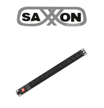 SAXXON SXPDU12P16A- Barra PDU con 12 Contactos Individuales / 16A / 1UR / Protección