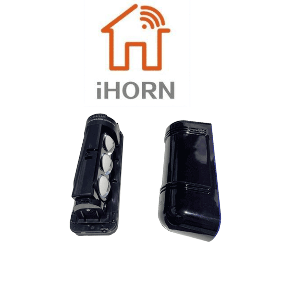 IHORN ABE100-  Detector por triple haz de luz (fotocelda) / Distancia hasta 100  Mts