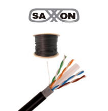 SAXXON OUTPCAT6CCAEXT-  Cable UTP CCA de 305m  categoría 6 para exteriores  con doble