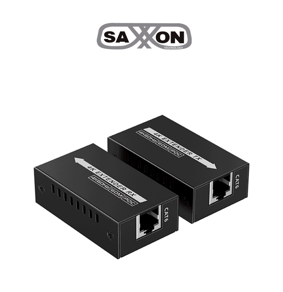 SAXXON LKV410P- Kit mini extensor HDMI/ Cable UTP recomendado CAT 6/ 6A/ 60 Metros /