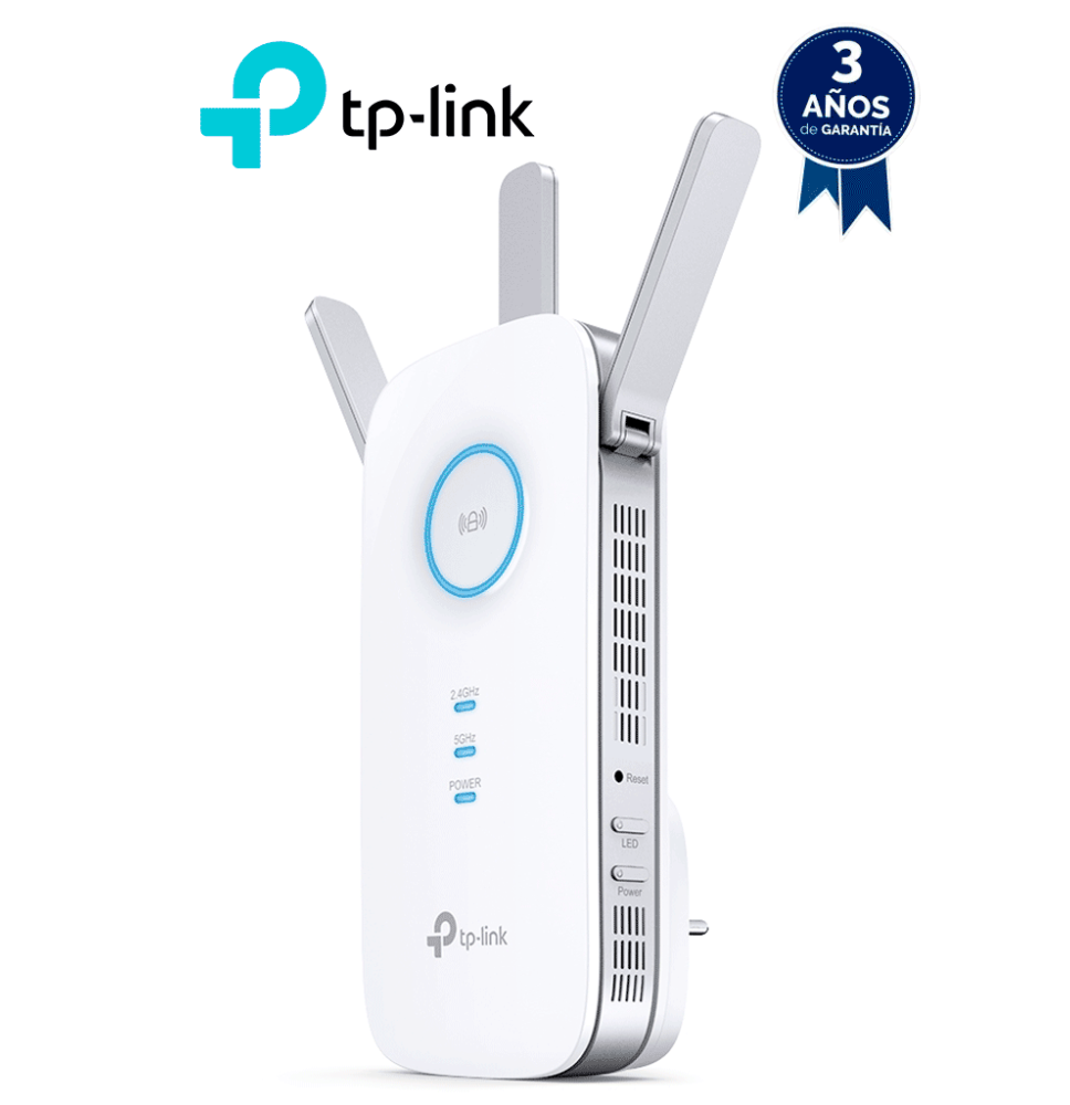 TP-LINK RE450 -  Repetidor de señal WiFi AC1750 de doble banda 2.4GHz (450Mbps) y 5GH