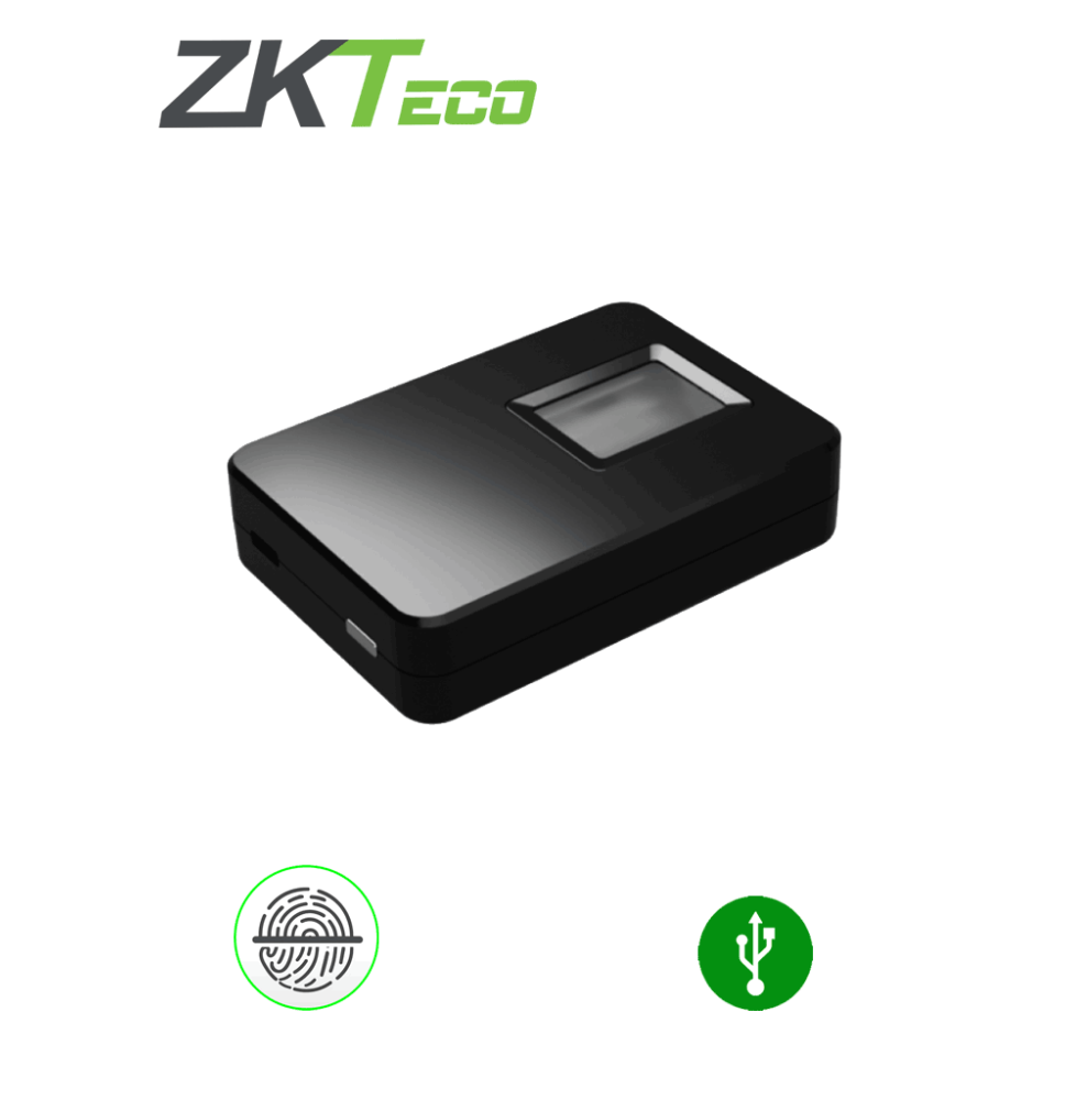 ZKTECO ZK9500 - Enrolador de Huella Digital por USB/ Conexión de Alta Velocidad USB 2