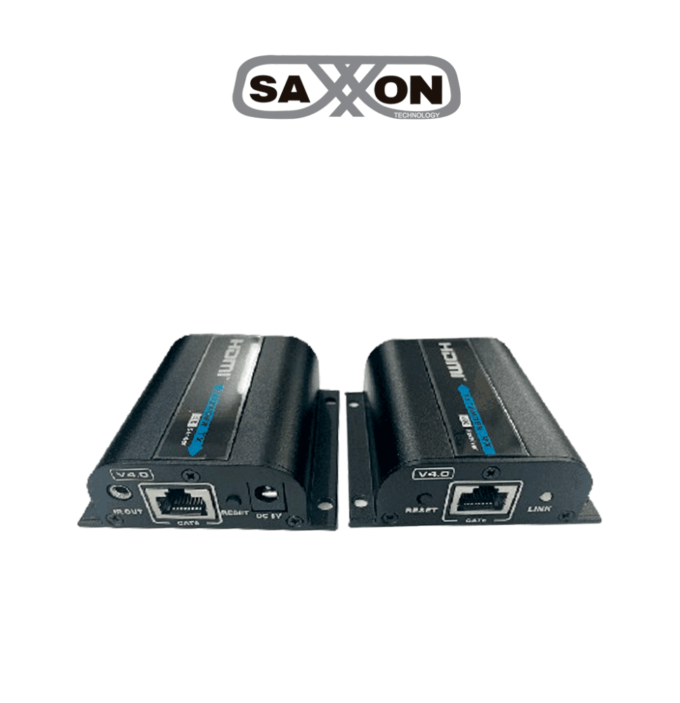 SAXXON LKV372PRO-4.0 - Kit extensor de video HDMI/ Resolucion 4K/ CAT 6/ 6A Cobre / P