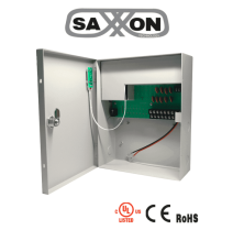 SAXXON PSU1210D9B - Fuente de Poder de 12 vcd/ 10 Amperes/ Para 9 Camaras/ Compatible