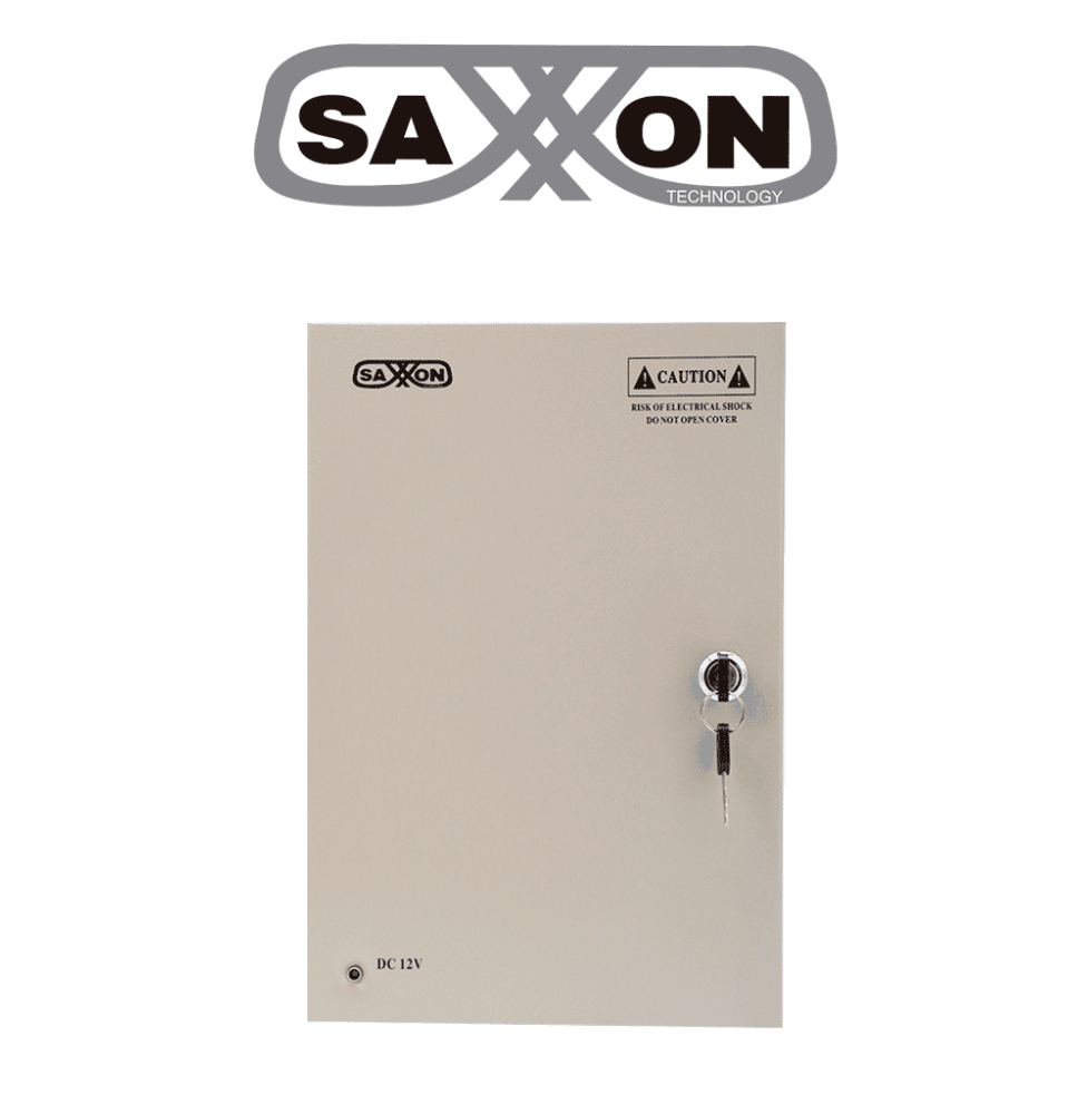 SAXXON SX20A9CH - Fuente de Poder Profesional 12 VCD / 20 Amperes / 9 Canales / 2.2 A SAXXON SX20A9CH - Fuente de Poder Profesional 12 VCD / 20 Amperes / 9 Canales / 2.2 A