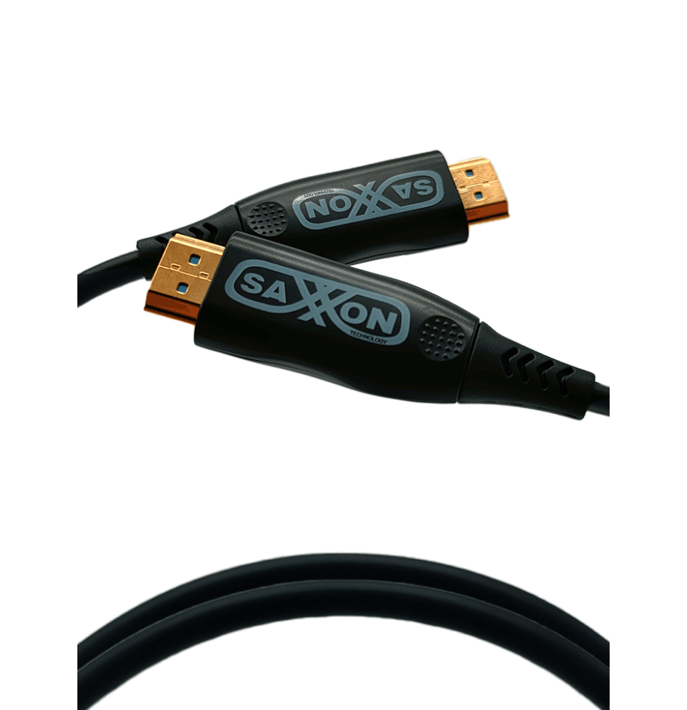 SAXXON SX15HDF047 - Cable HDMI de 15 Metros por Fibra Óptica 4K@60Hz / Fibra 4 hilos