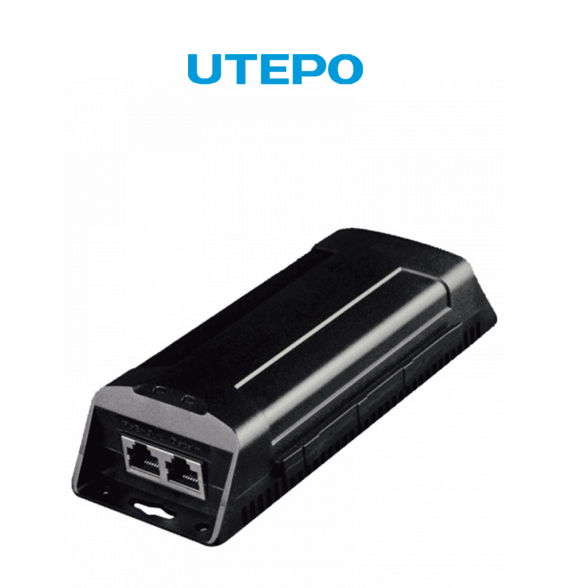 UTEPO UTP7201GEPSE60 - Inyector PoE 60W ideal para PTZ  High PoE  Gigabit Ethernet  A