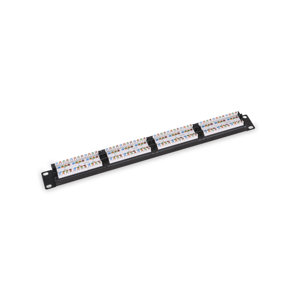 SAXXON P19748N5 - Patch Panel 48 puertos / CAT 5E / 19 Pulgadas / Montaje en rack / 2