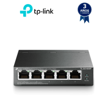 TP-LINK TL-SG1005P - Switch Escritorio No Administrable de 5 puertos 10/100/1000 Mbps