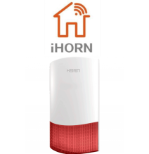 IHORN HC105F - Sirena inalambrica exterior / IP 55 / 105 dB / Compatible con panel ND