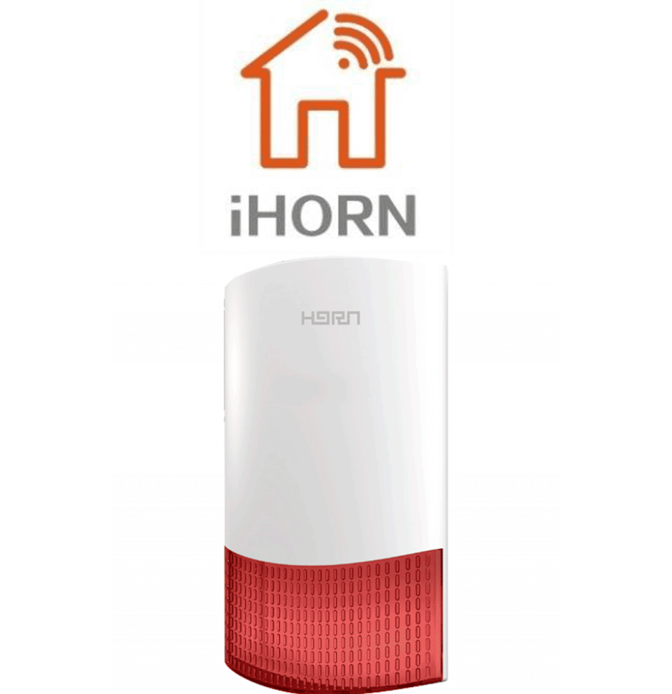 IHORN HC105F - Sirena inalambrica exterior / IP 55 / 105 dB / Compatible con panel ND