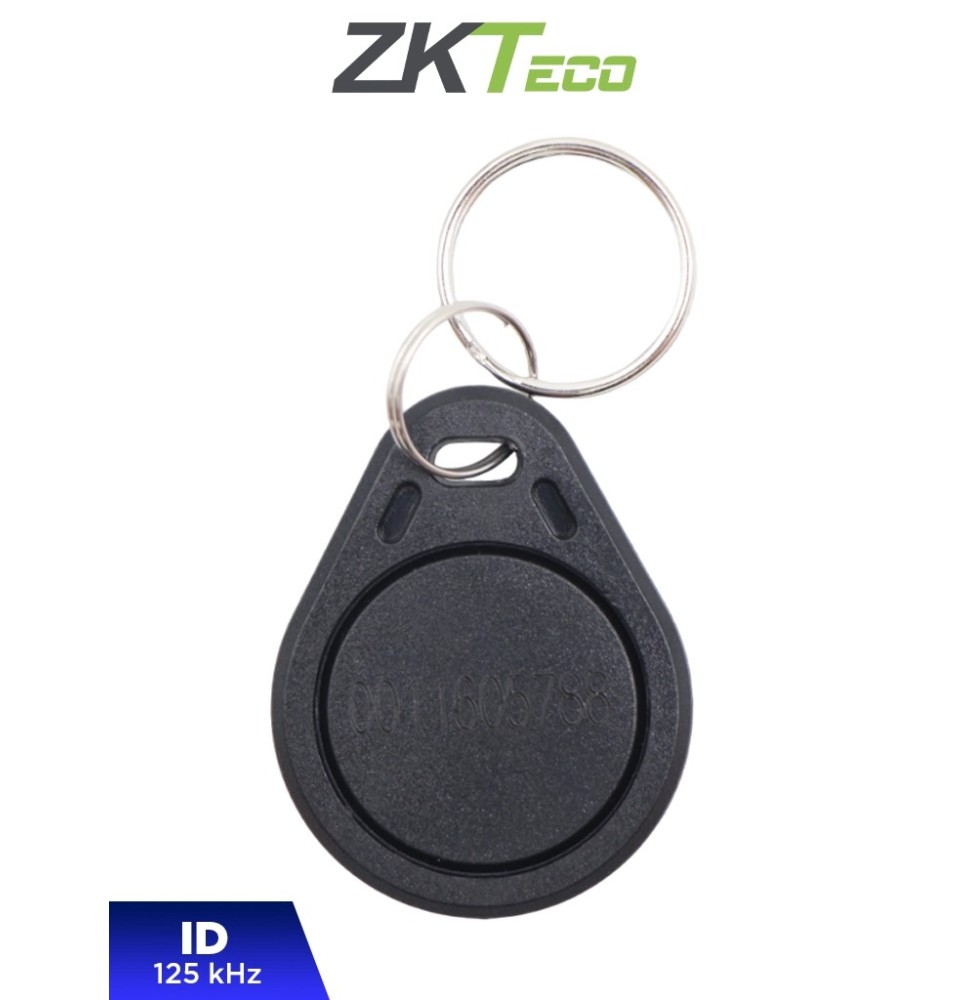 ZKTECO IDCARD07 - Bolsa con 100 Llaveros ID con Frecuencia de 125 kHz  con Folio Grab